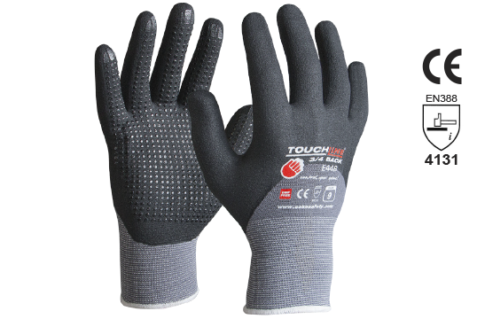 TOUCHLINE™ '3/4Back', Nitrile 3/4 dip Foam coat w/micro dots, Size 11 - Esko