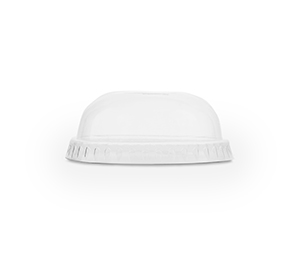 Cold Cup PLA Dome Lid with Straw Slot 76mm - Pack 50