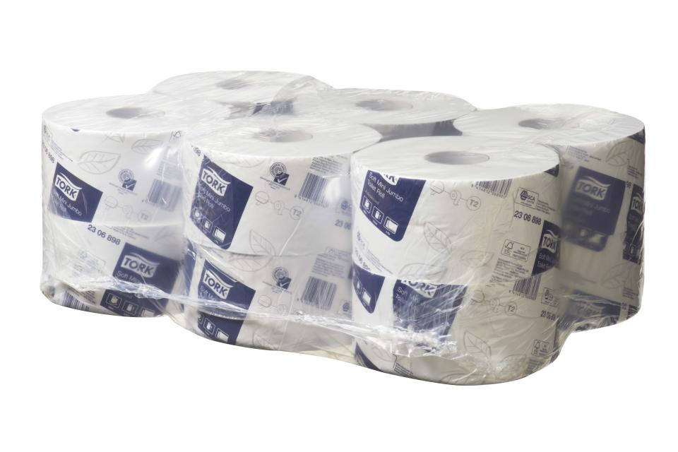 Soft Mini Jumbo Toilet Roll 2Ply White - Tork 2306898
