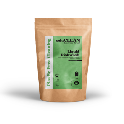 Dishwash & Rinse Aid Liquid (Commercial Machine) Soluble Sachets Pack 10 (1 Sachet = 5Litres) - soluCLEAN