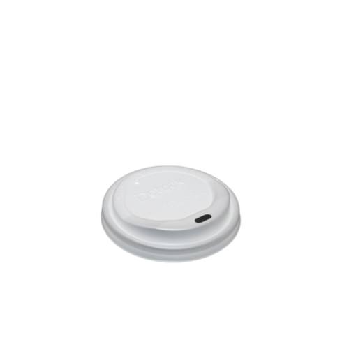 LID 8oz PLA White Fits: 80mm cup - Detpak