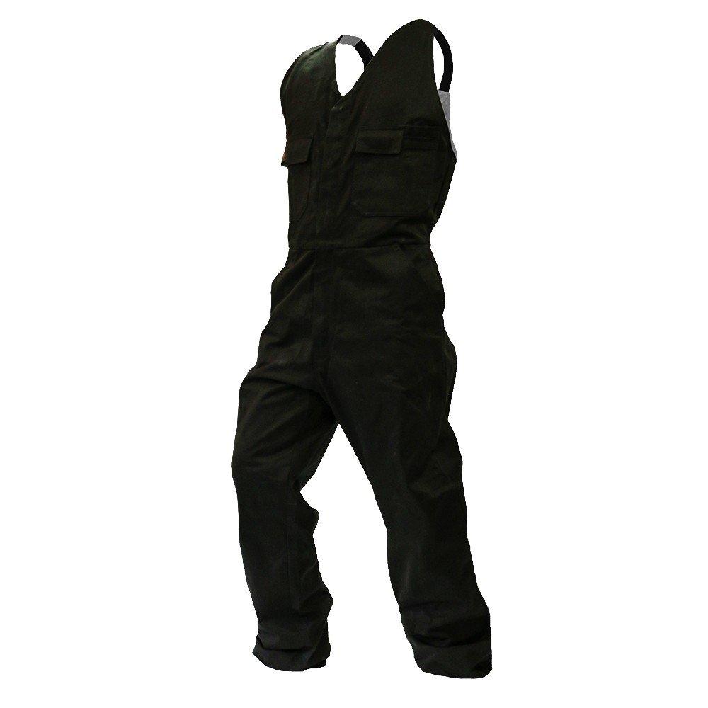 Overall Action Bib, 300Gsm Cotton, Black-Size 11