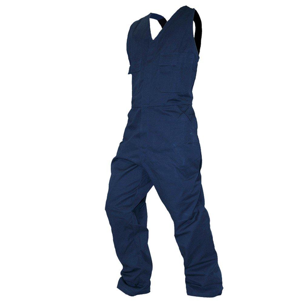 Overall Action Bib, 300Gsm Cotton, Navy-Size 11