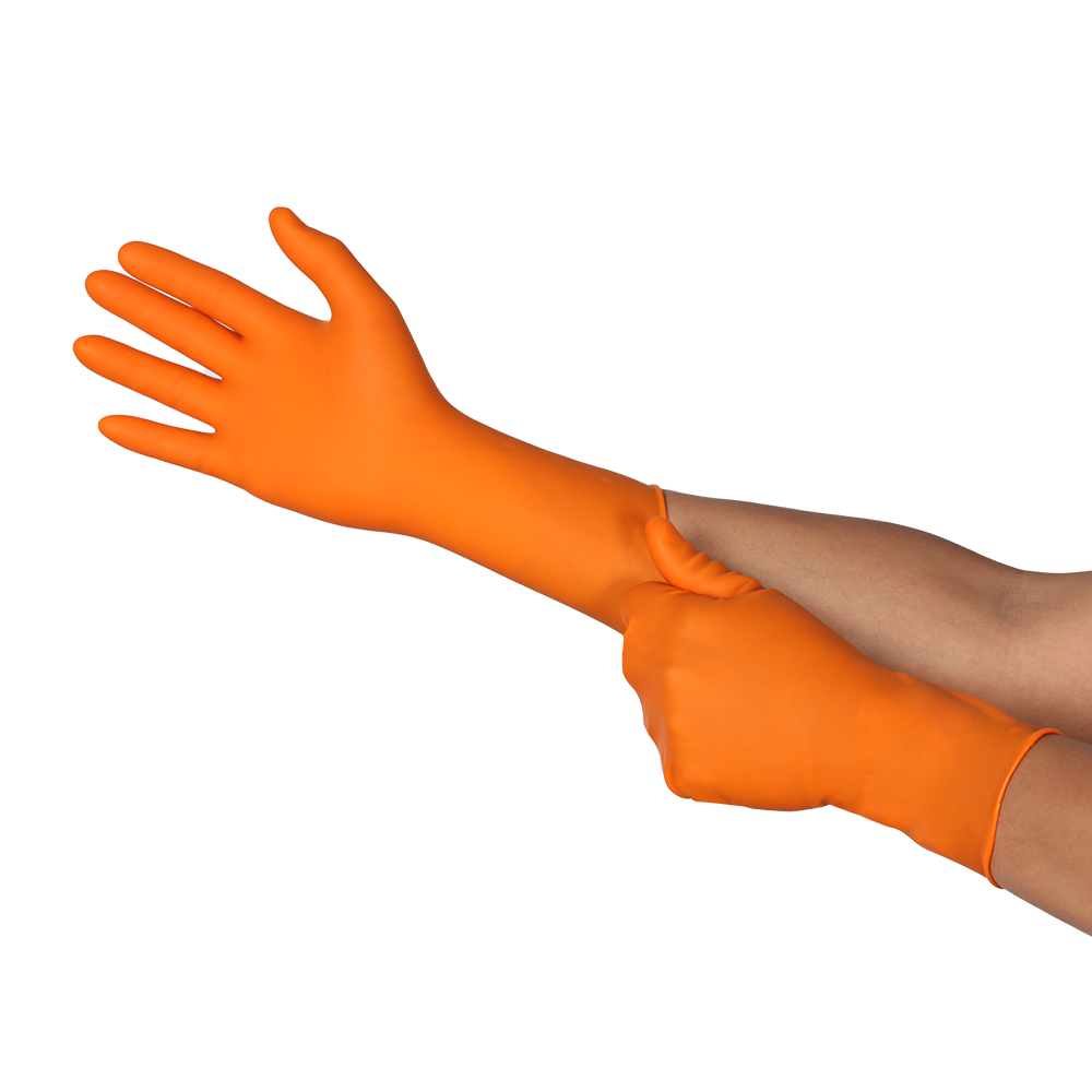 Ansell TouchNTuff 93-800 Powder-free Nitrile Disposable Gloves – 15 Minute Acetone Resistance - L