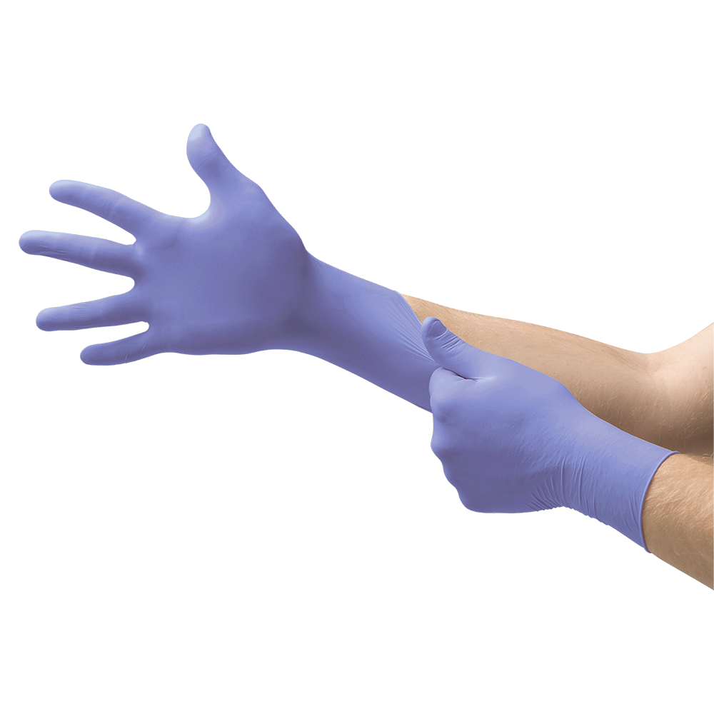 Ansell MicroFlex 93-843 Nitrile Disposable Gloves – Sturdy Protection for Demanding Jobs - XS