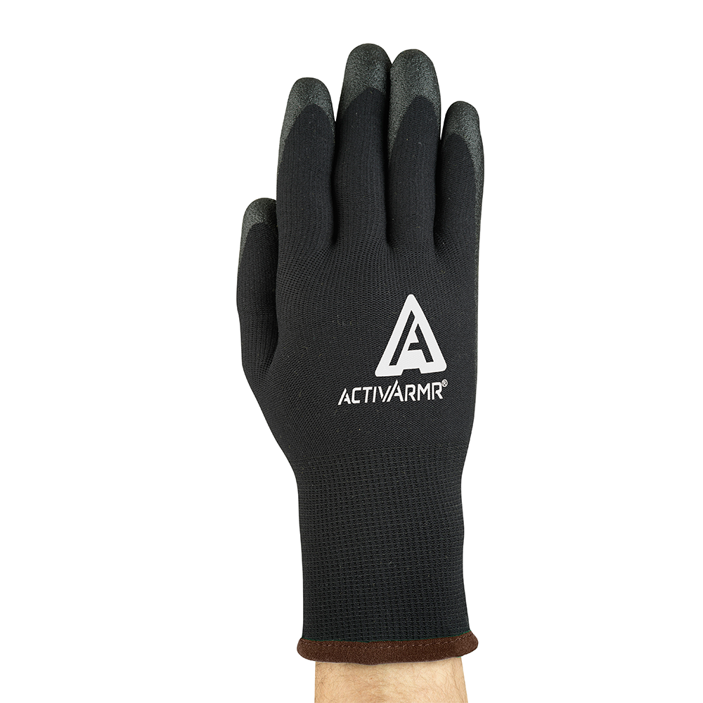 Ansell ActivArmr 97-631 PVC-Coated Cold-Resistant Gloves – Excellent Grip and Dexterity in Low Temperatures - S