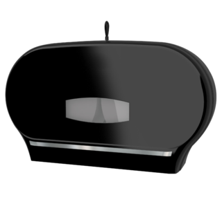 Dispenser for Jumbo Rolls Double Black - Premier Hygiene