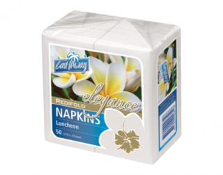 Elegance' Luncheon Napkins, RediFold', White - Castaway