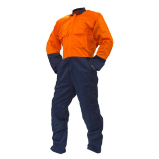 Overall Ls, 200Gsm Cotton Ripstop, Orange/Navy Do-Size 5