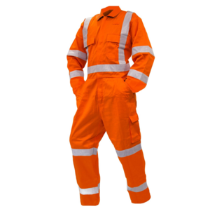 Overall Ls, 200Gsm Cotton Ripstop, Orange, Ttmc-W-Size 8