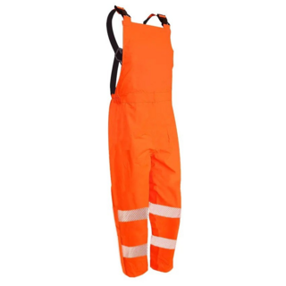 Torrential Rain Bib Trousers, Orange-Size L